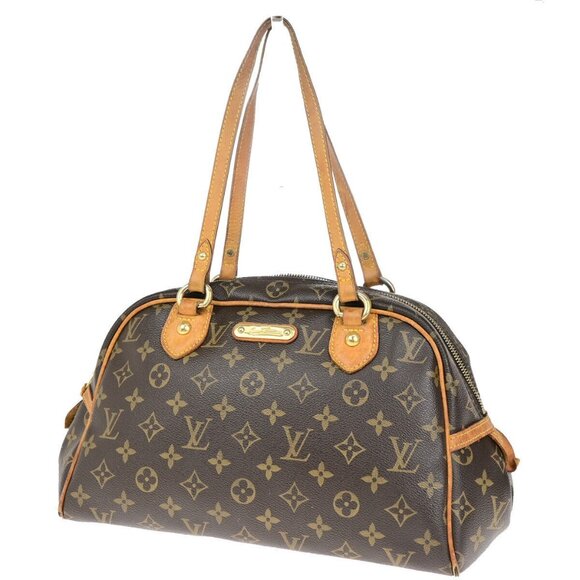 LOUIS VUITTON Montorgueil PM Shoulder Bag Monogram Leather Brown M95565 85SJ491 - Picture 1 of 14